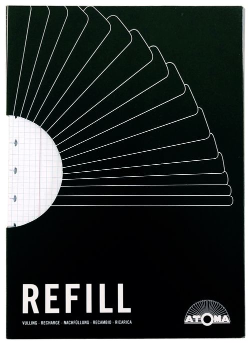 Refil A5 quadriculado caderno argolado UNICO