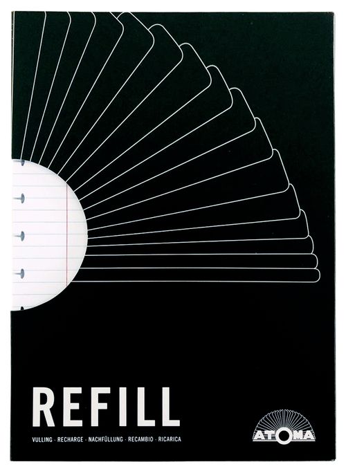 Refil A5 Pautado Caderno Argolado 
UNICO