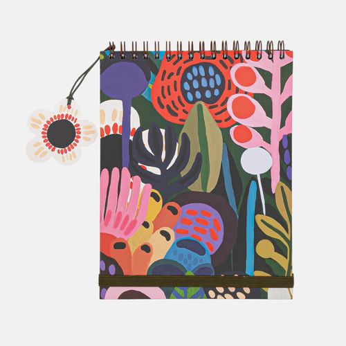 Bloco Garra A4 Estampado FLORADA JULIA FONTES