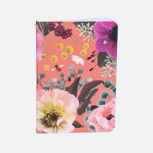 Caderno De Anotações A6 JARDIM SECRETO CORAL