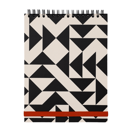 Bloco Garra A4 Estampado 
TRIANGULOS PRETO E OFF