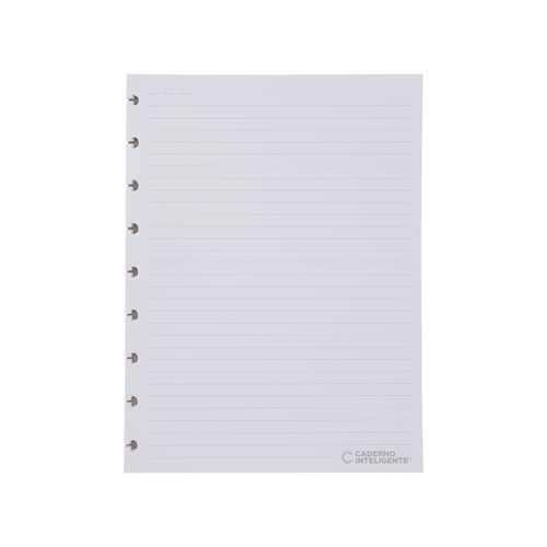 REFIL CADERNO INTELIGENTE PAUTADO MÉDIO UNICA
