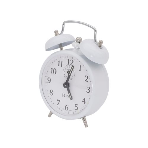 Relógio Despertador Mecânico BRANCO
