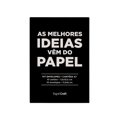KIT CARTÃO A7 + ENVELOPE C/ 10 UNIDADES DIAMANTE