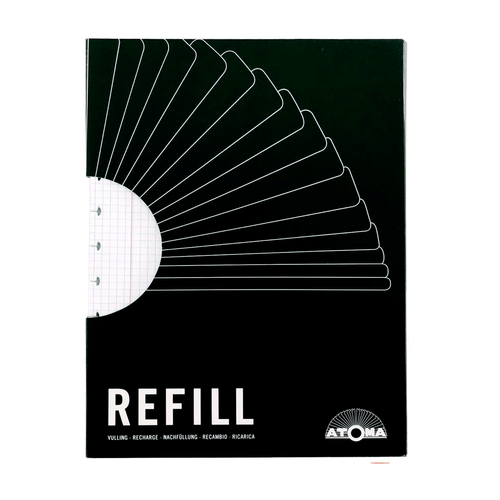 Refil A4 quadriculado caderno argolado UNICO