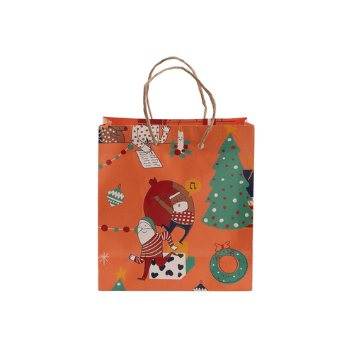 Sacola De Presente P PAPAI NOEL CORAL