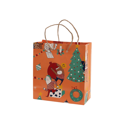 Sacola De Presente P PAPAI NOEL CORAL