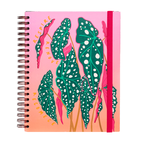 Caderno Universitário A4 180 Folhas BEGONIAS
