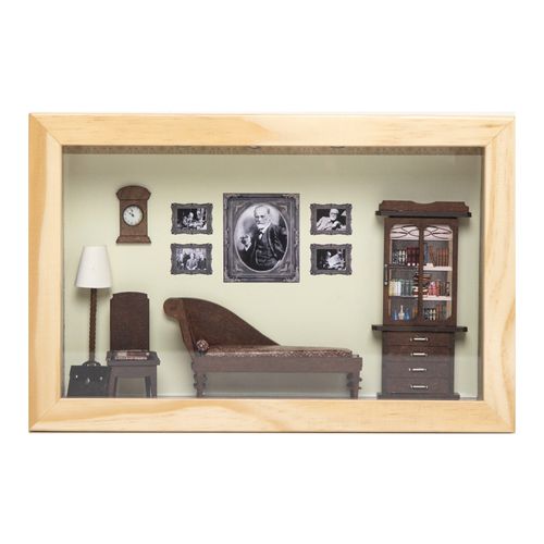 Quadro Miniatura Profissão Moldura Pinus 
PSICOLOGIA