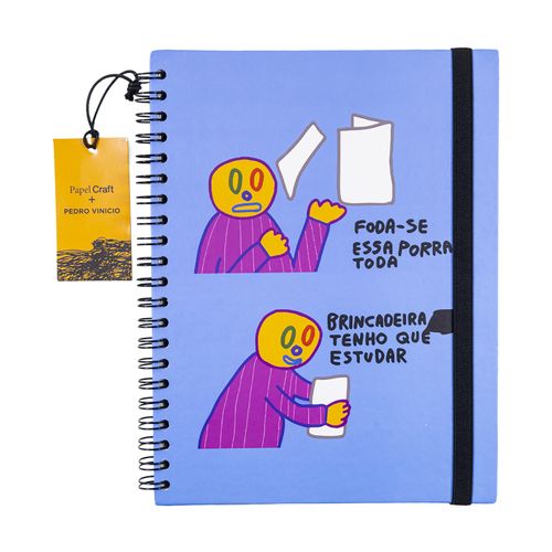 Caderno A4 90 Folhas Pedro Vinicio ESTUDAR