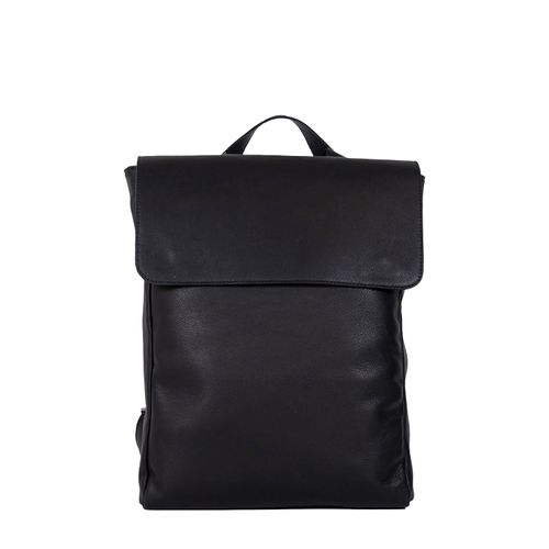 Mochila Slim Couro Unissex 
PRETA
