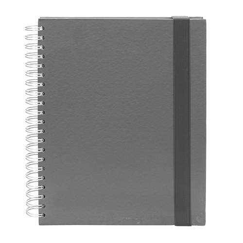 CADERNO A4 LISO 180 FOLHAS 
CINZA