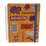 Caderno-universitario-Escolar-10-materias-180-folhas-Onomatopeias-4-CA2229-Papel-Craft