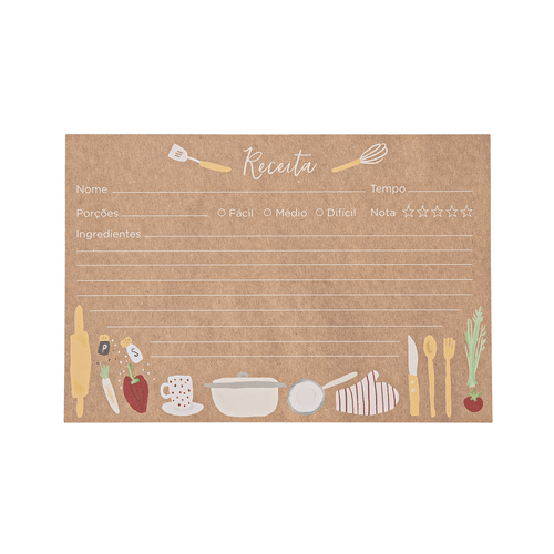 REFIL CAIXINHA DE RECEITAS UNICO
