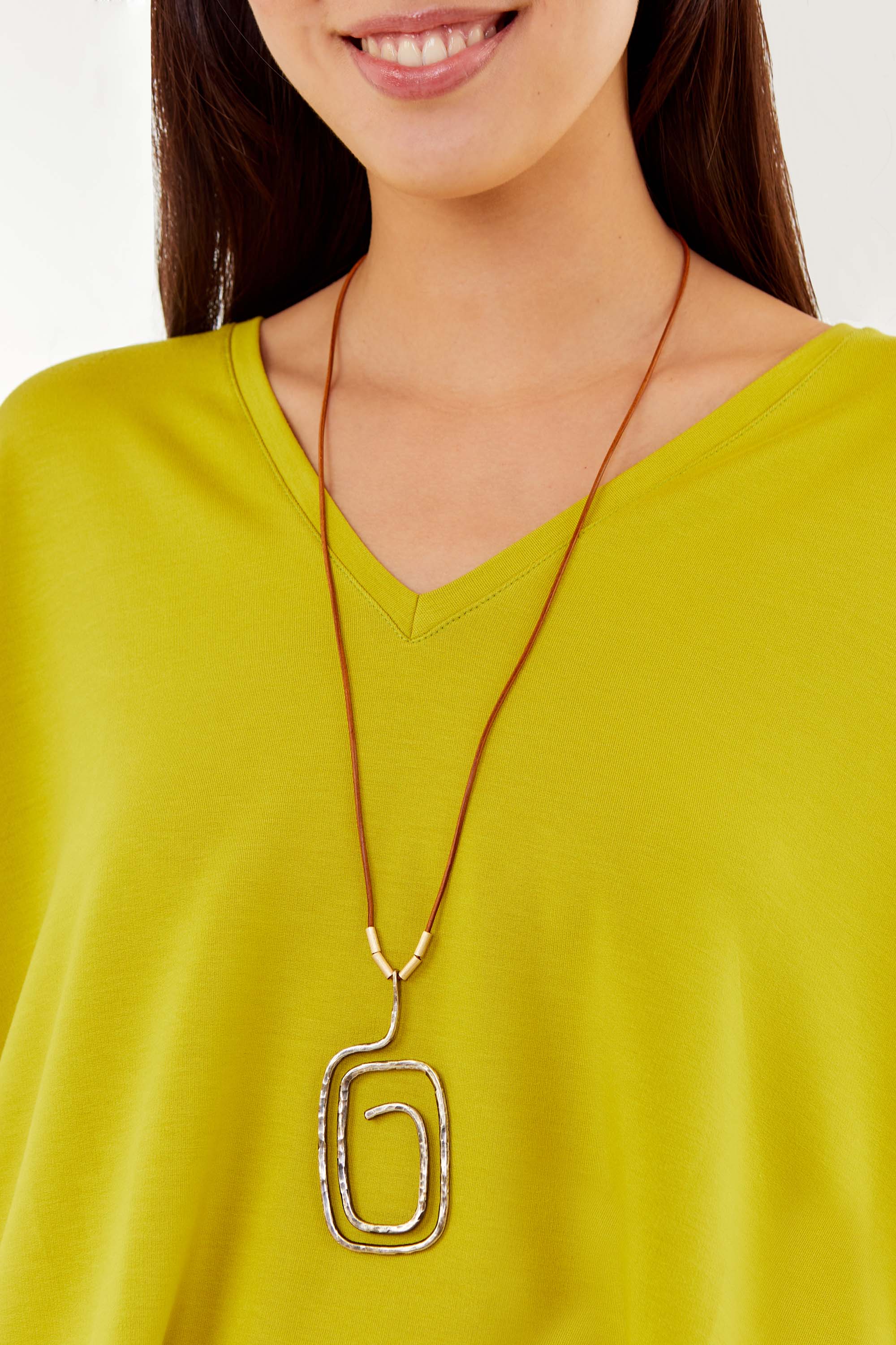 Colar Espiral Retângulo PRATA ESCURA - Papel Craft