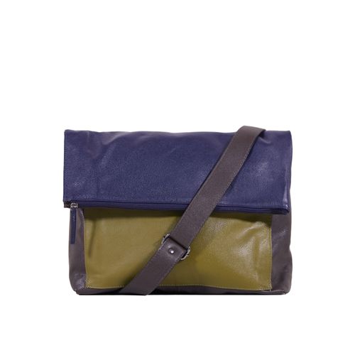 Bolsa de Couro Provence Tricolor CAFÉ