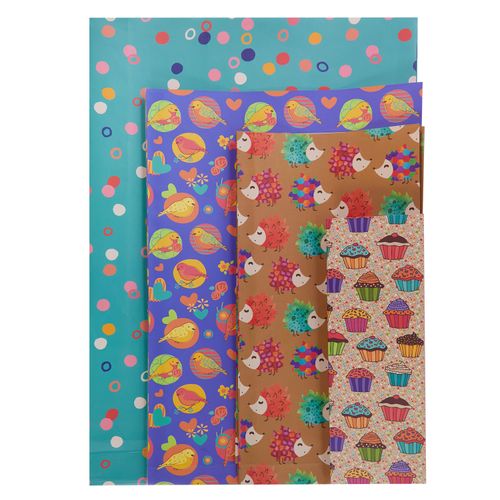 Kit 4 Envelopes PP, P, M e G Estampados INFANTIL