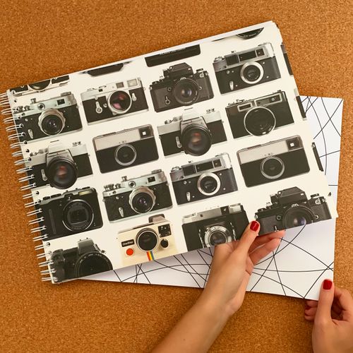 Bloco Garra A3 Miolo Estampado MAQUINA FOTO
