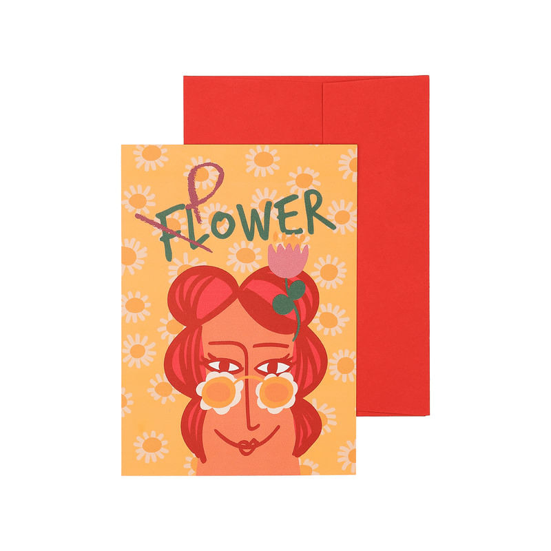 CARTAO_POSTAL_11X15_MULHERES_FLOWER_POWER_CT3789_PAPEL_CRAFT