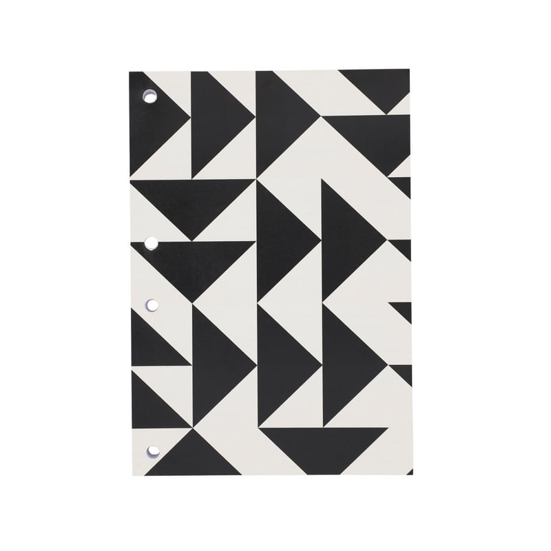 REFIL_FICHARIO_A5_100FLS_TRIANGULOS_PB_RL1070_PAPEL_CRAFT
