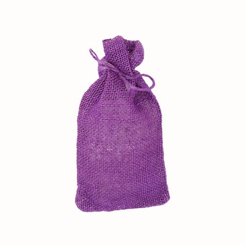SACO JUTA 15X25 + SEDA ROXO