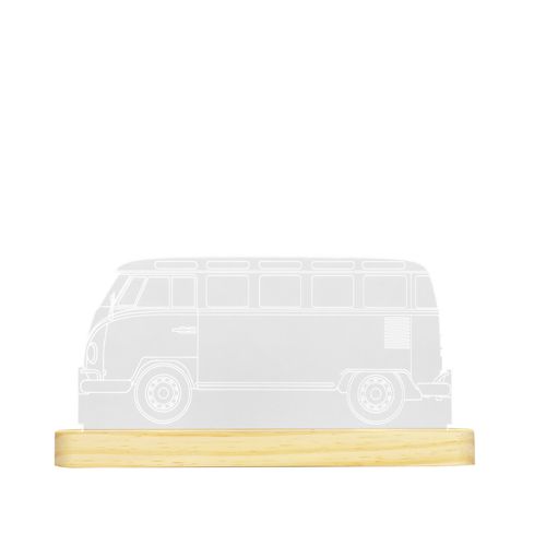 Luminária Led Base Madeira KOMBI