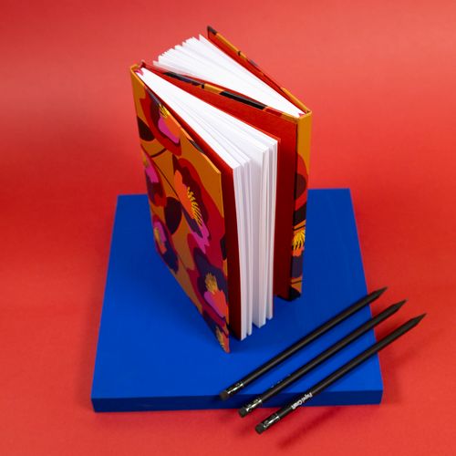 Caderno Duplo Costurado Estampa BOSQUE FLORAL