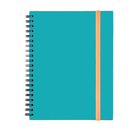 CADERNO A4 LISO 180 FOLHAS 
NEON PETROLEO