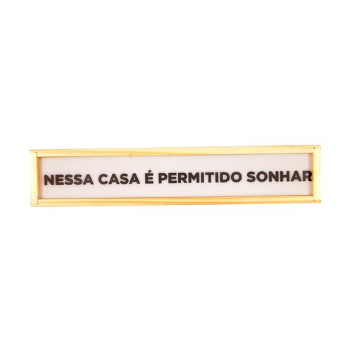 Luminária Frases M NESSA CASA E PERMITIDO SO