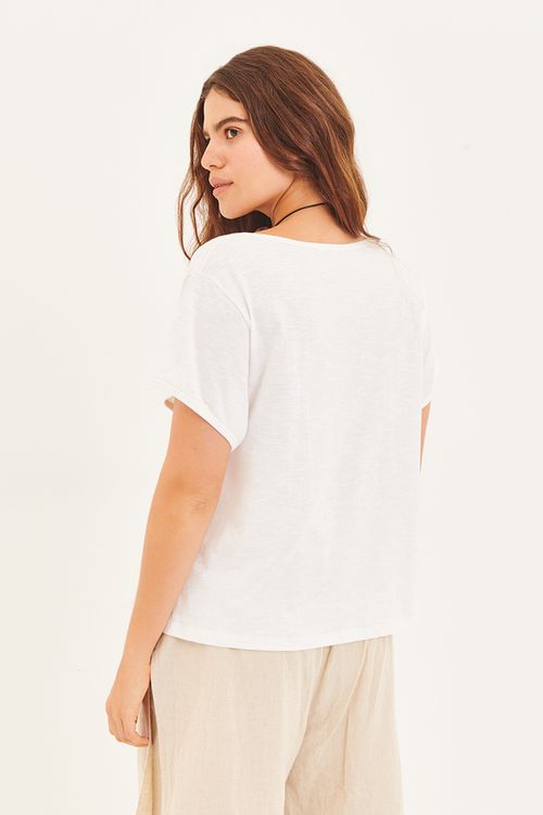 Blusa Malha Flame Viés Manga