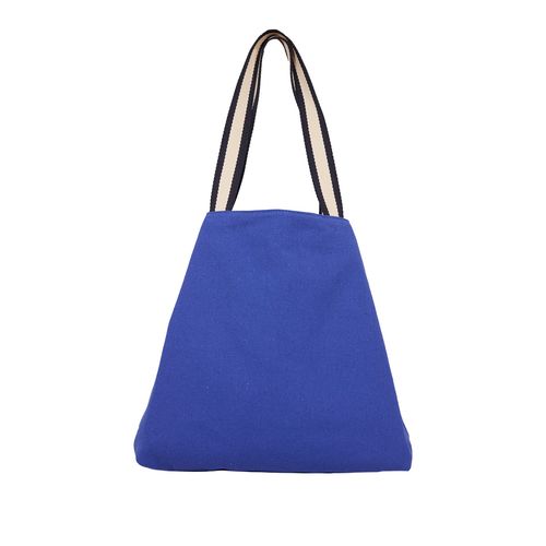 Bolsa em Lona Forro Viscose Estampado AZUL BIC