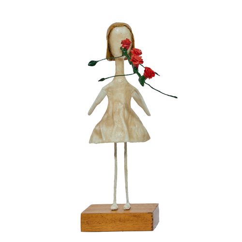 Escultura Menina Falando de Amor UNICA - imagem 3