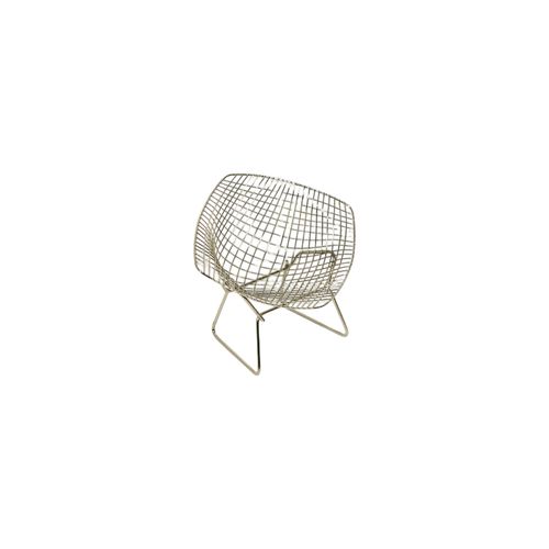 Cadeira Bertoia Diamante 1952 Pequena NIQUELADA