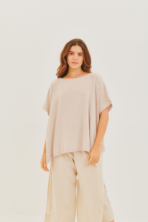 Blusa Quadrada Lateral Aberta CASHMERE
