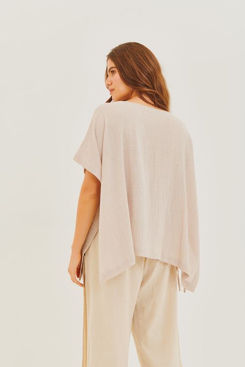 Blusa Quadrada Lateral Aberta CASHMERE