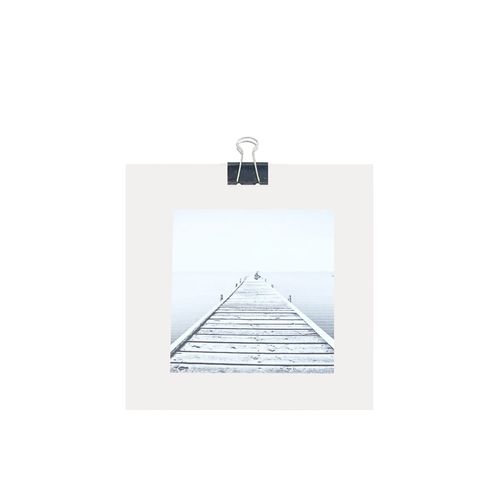 Porta-Retratos Clips Cores 15x15 PRETO/BRANCO