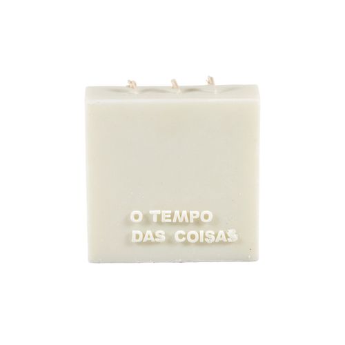 Vela Quadrada Grande o Tempo das Coisas 3 Pavios 800 gramas