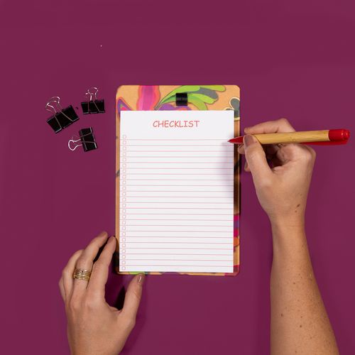 Bloco Lista Prancheta
FLORAL COLAGEM BEBEL