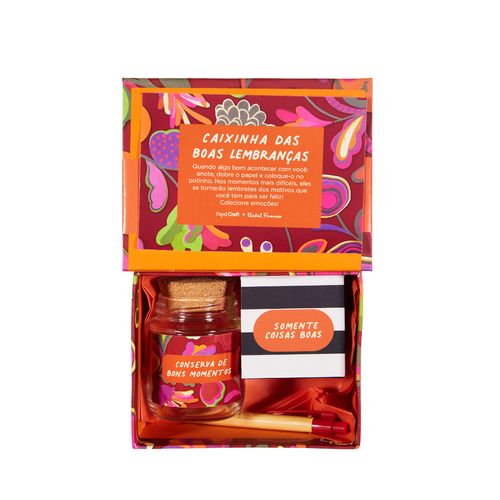 Caixa Das Boas Lembranças FLORAL BORDO COLAGEM BEBE