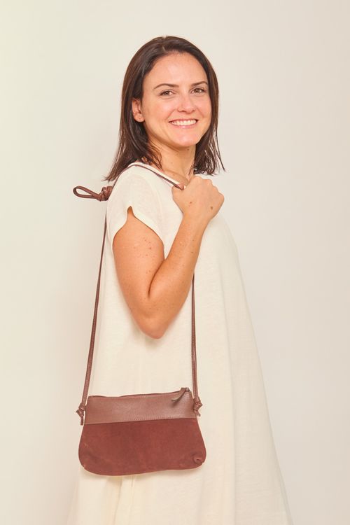 Bolsa Couro e Camurça Retrô
CARAMELO