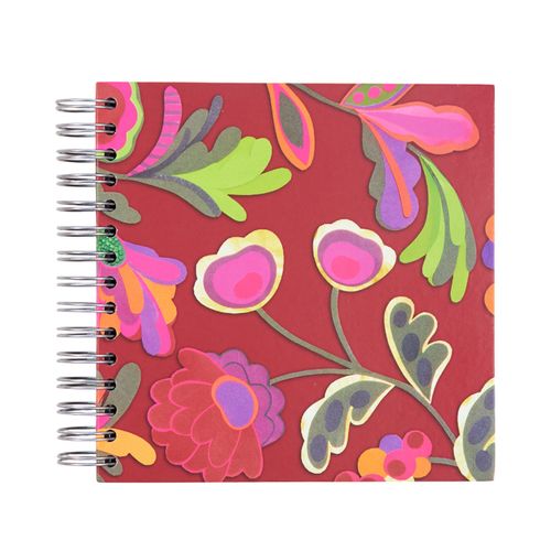 Álbum De Fotos Garra 20X20 PFLORAL BORDO COLAGEM BEBEL