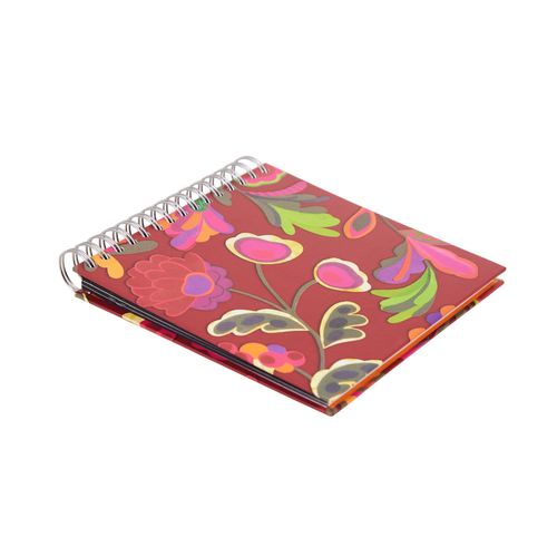 Álbum De Fotos Garra 20X20 PFLORAL BORDO COLAGEM BEBEL