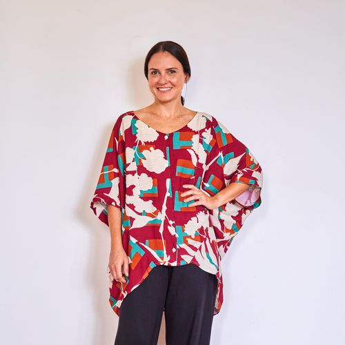 Blusa Recorte Frente e Botões QUARTEIRAO