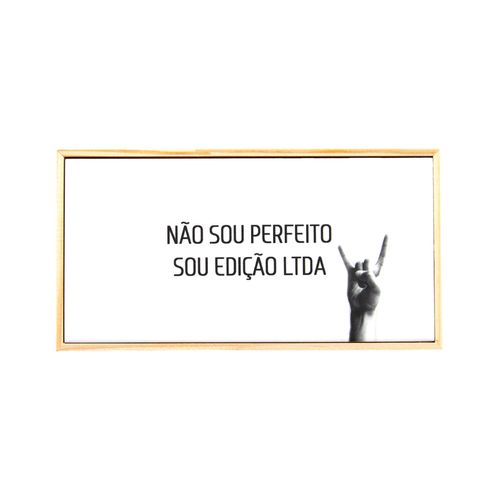 Azulejo Decorativo Tamanho 11x21NÃO SOU PERFEITO SOU EDIÇÃO LTDA