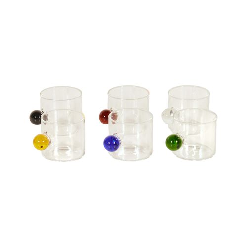 Conjunto 6 Xícaras Transparentes ÚNICO