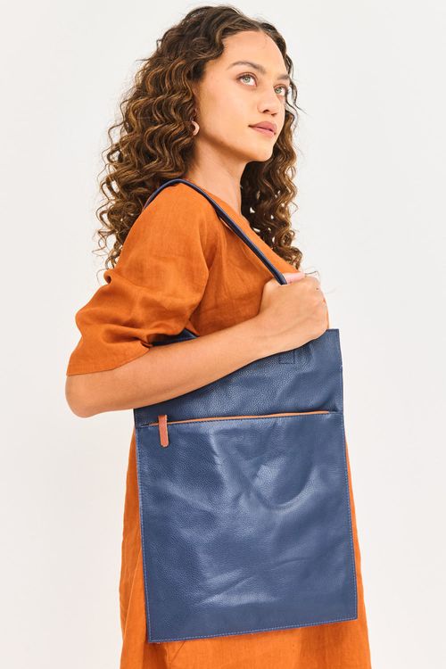 Bolsa Slim Laptop AZUL MARINHO