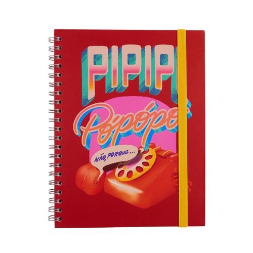 Caderno A4 90 Folhas Letra Latina PIPIPI POPOPÓ