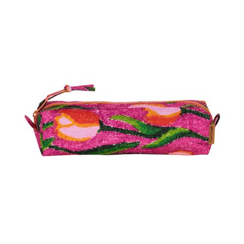 Estojo Baú Estampado FLORAL TULIPA