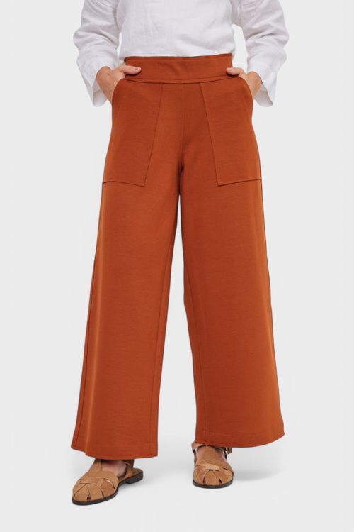 Calça Malha Bouclet Canela