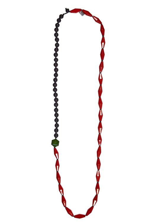 Colar Três Contas Cores
VERM/VERDE/PRETO